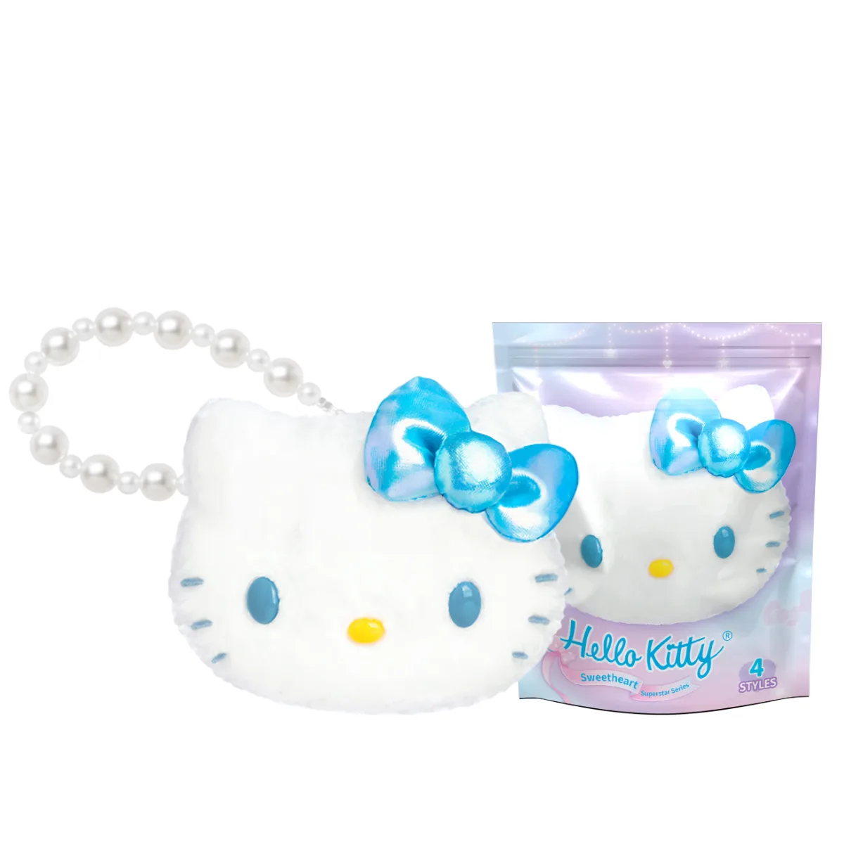 М’яка іграшка Pop Top Hello Kitty 9,8х6,9х7,8 см Поліестер Зірковий стиль
