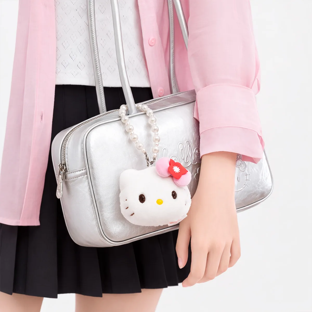 М’яка іграшка Pop Top Hello Kitty 9,8х6,9х7,8 см Поліестер Зірковий стиль