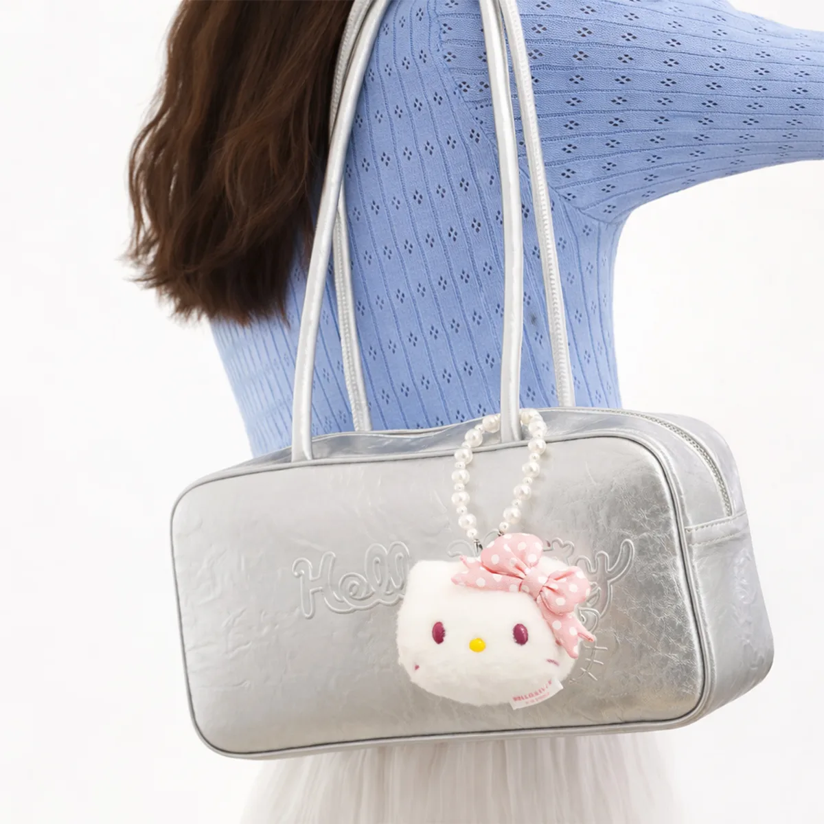 М’яка іграшка Pop Top Hello Kitty 9,8х6,9х7,8 см Поліестер Зірковий стиль