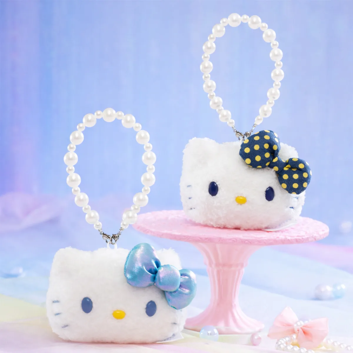 М’яка іграшка Pop Top Hello Kitty 9,8х6,9х7,8 см Поліестер Зірковий стиль