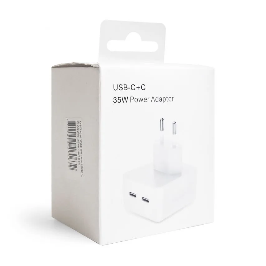 Зарядний пристрій Apple 35W пластик 2xType-C білий
