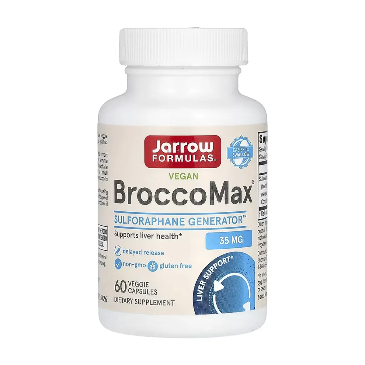BroccoMax Jarrow Formulas екстракт насіння броколі 17,5 мг 60 рослинних капсул