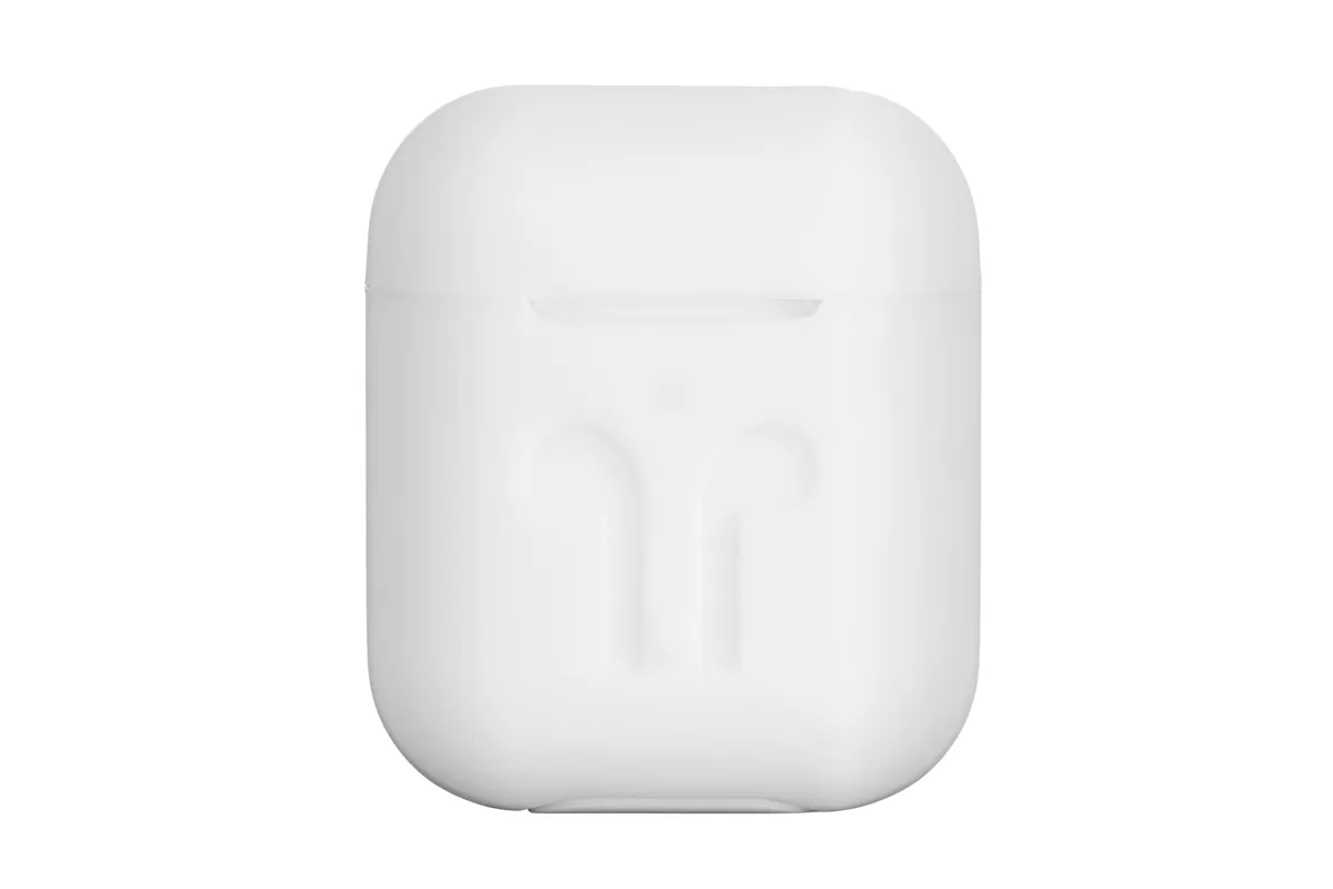 Чохол 2Е для AirPods (Gen 1-2, 2016-2019), Pure Color Silicone Imprint (3.0mm), білий