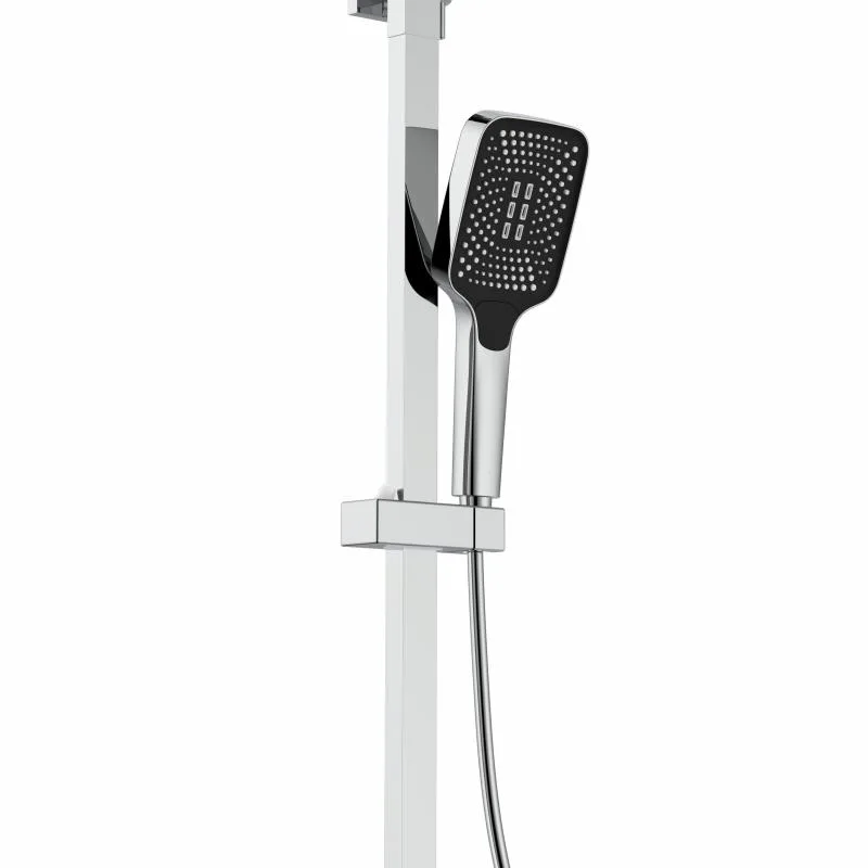 Душова система Qtap Capricorn 53103KNC настінна латунь 280х390х930 мм хромована