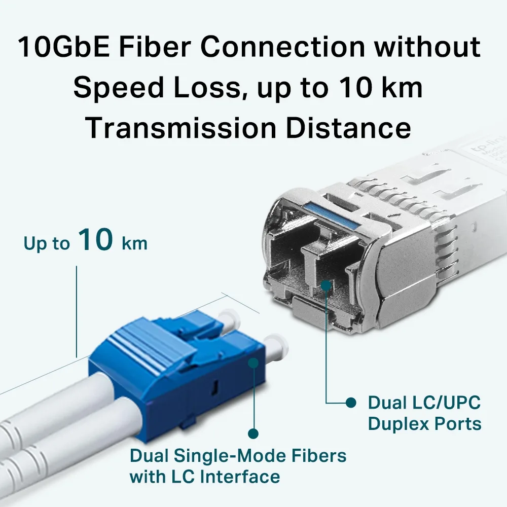 Трансівер SFP+ TP-LINK 10GBase-LR SM одномодовий LC 10 км