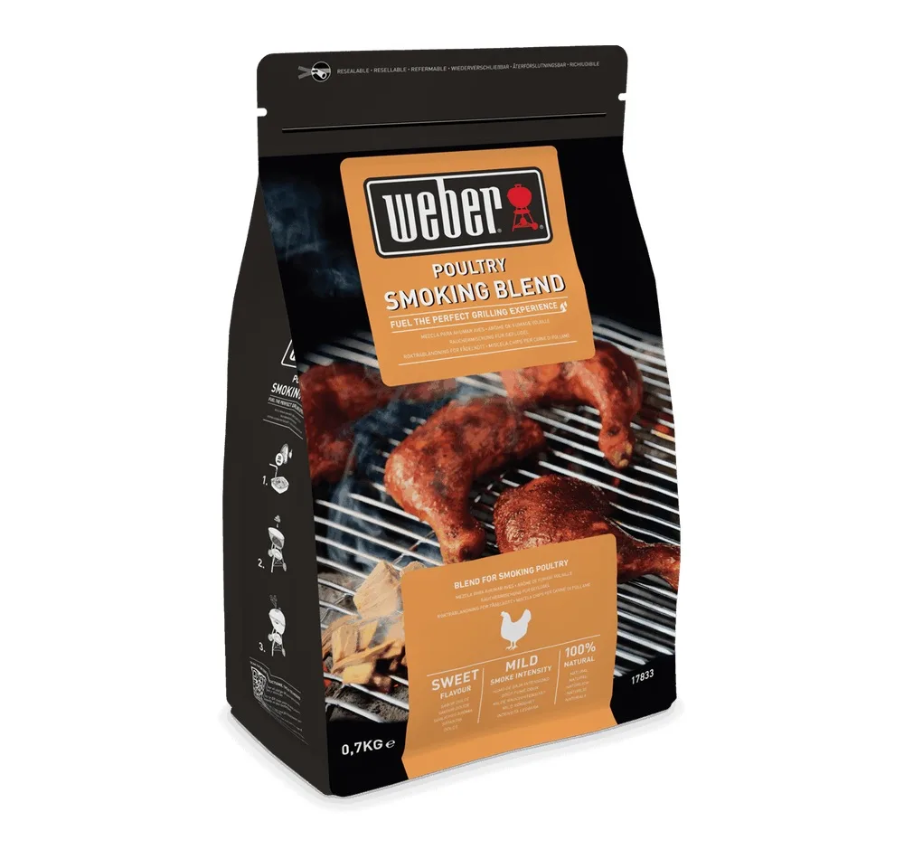 Треска для копчения птицы Weber натуральный микс дерев 0 7 кг 17х32 5х12 см