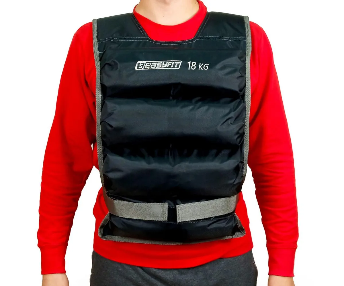 Жилет обтяжувальний EasyFit Oxford 18 кг Чорний