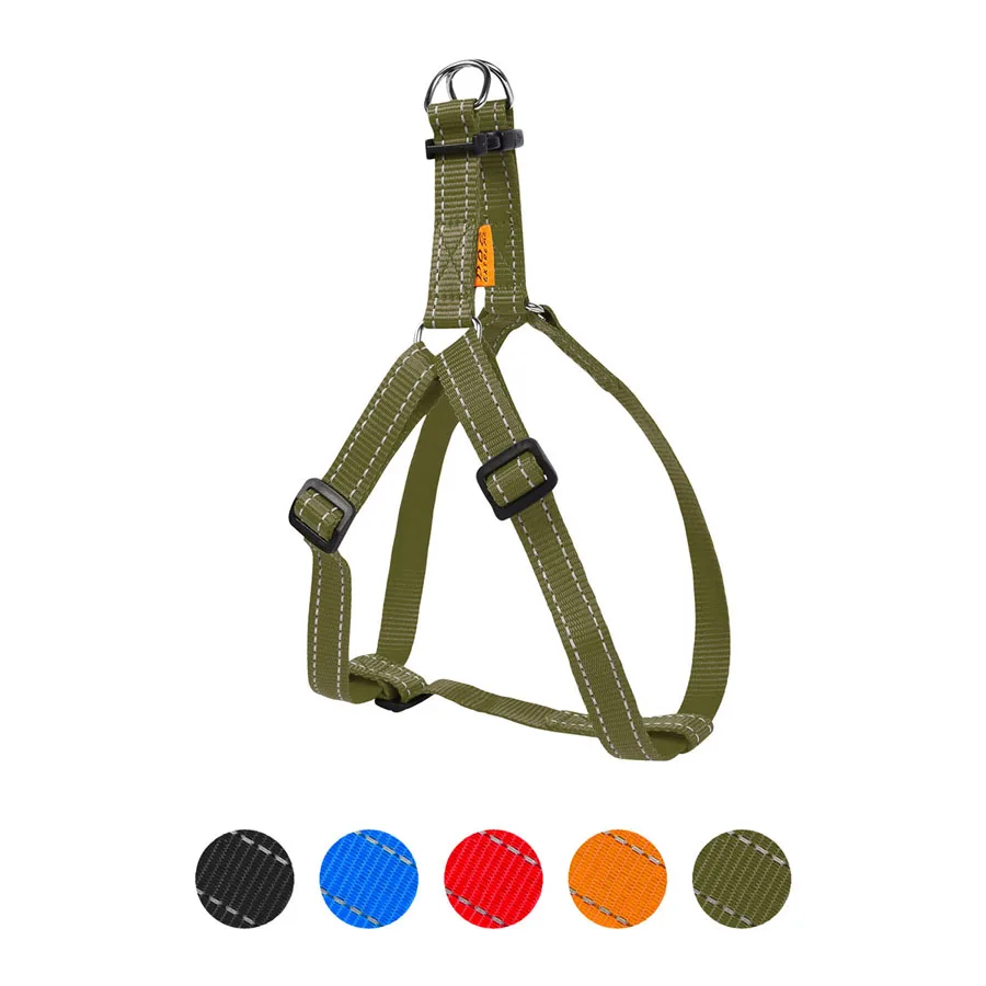 Шлея регульована Dog Extreme 20 мм нейлонова хакі для собак середнього розміру