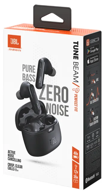 Наушники JBL беспроводные вакуумные черные 6 мм