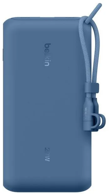 Акумулятор портативний Belkin літій-іонний 20000 мА·год 20 Вт синій