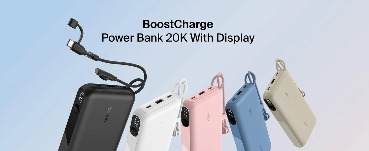 Акумулятор портативний Belkin літій-іонний 20000 мА·год 20 Вт синій