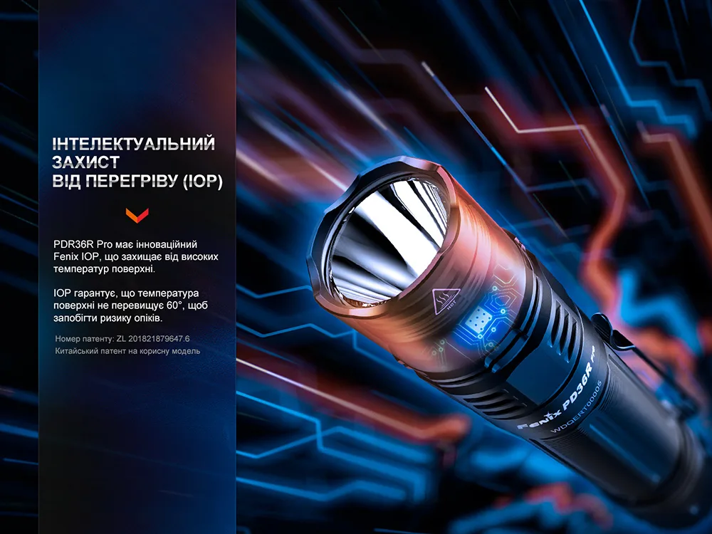 Ліхтар тактичний Fenix алюміній 145,8х26,5х25,7 мм червоний