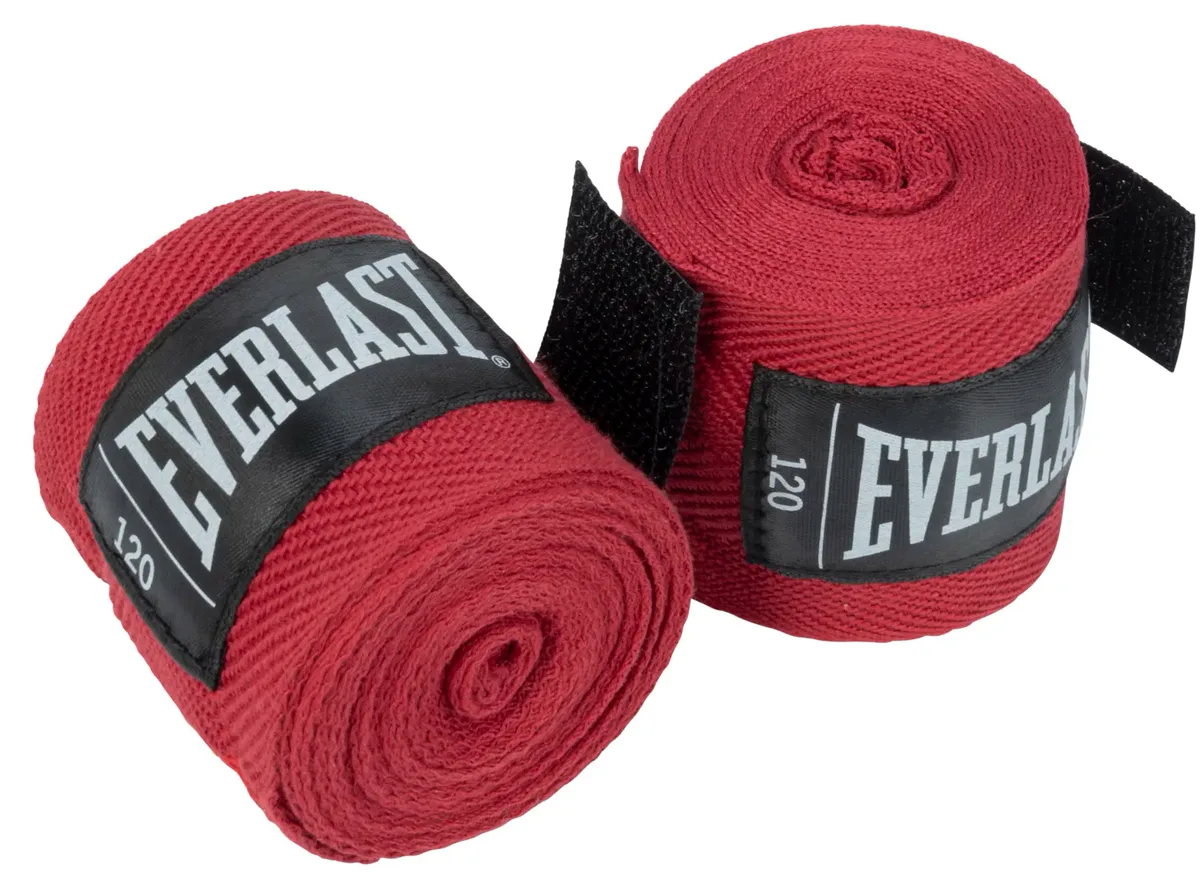 Бинти Everlast нейлон 120 см красные