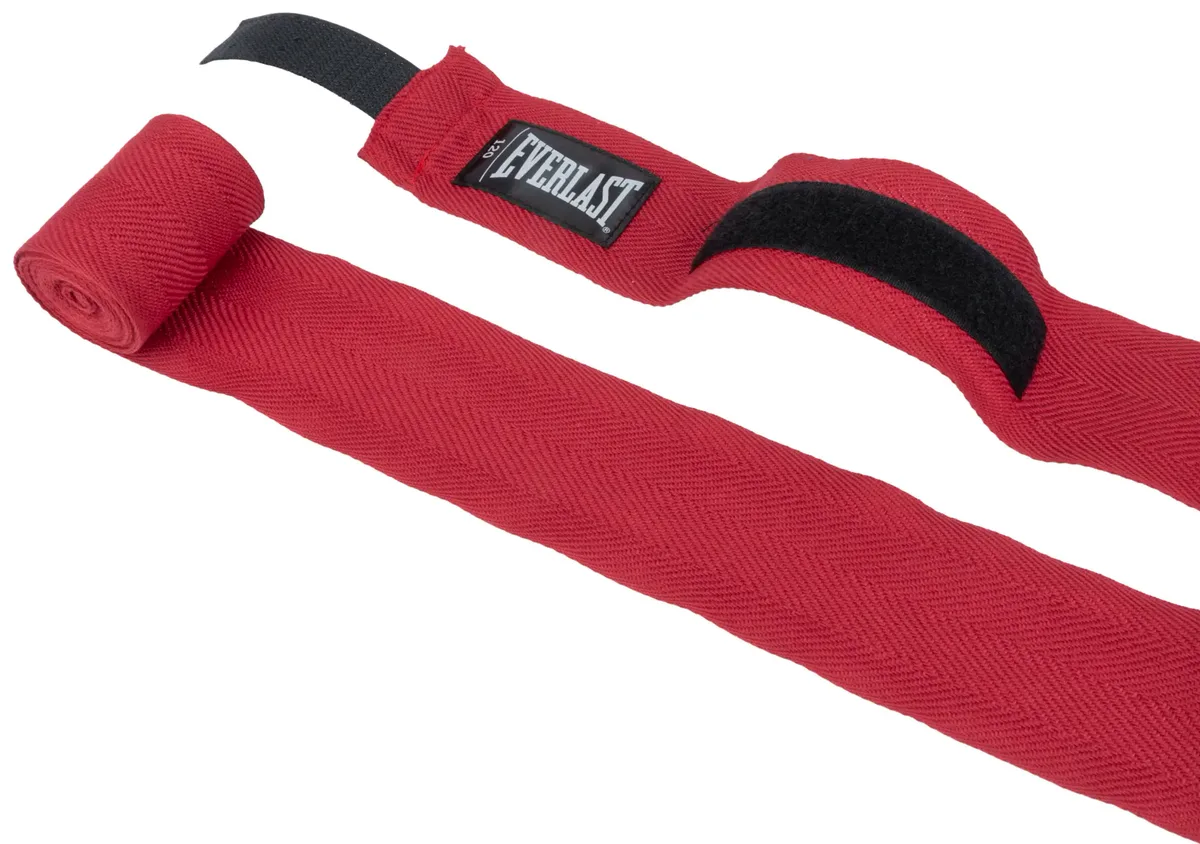 Бинти Everlast нейлон 120 см красные