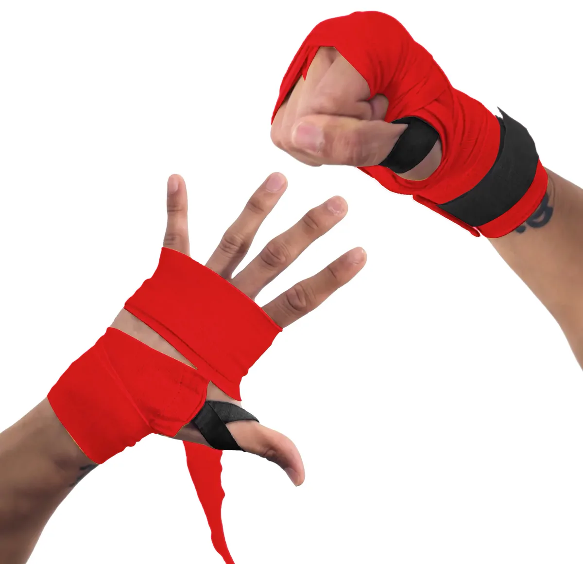 Бинти Everlast нейлон 120 см красные