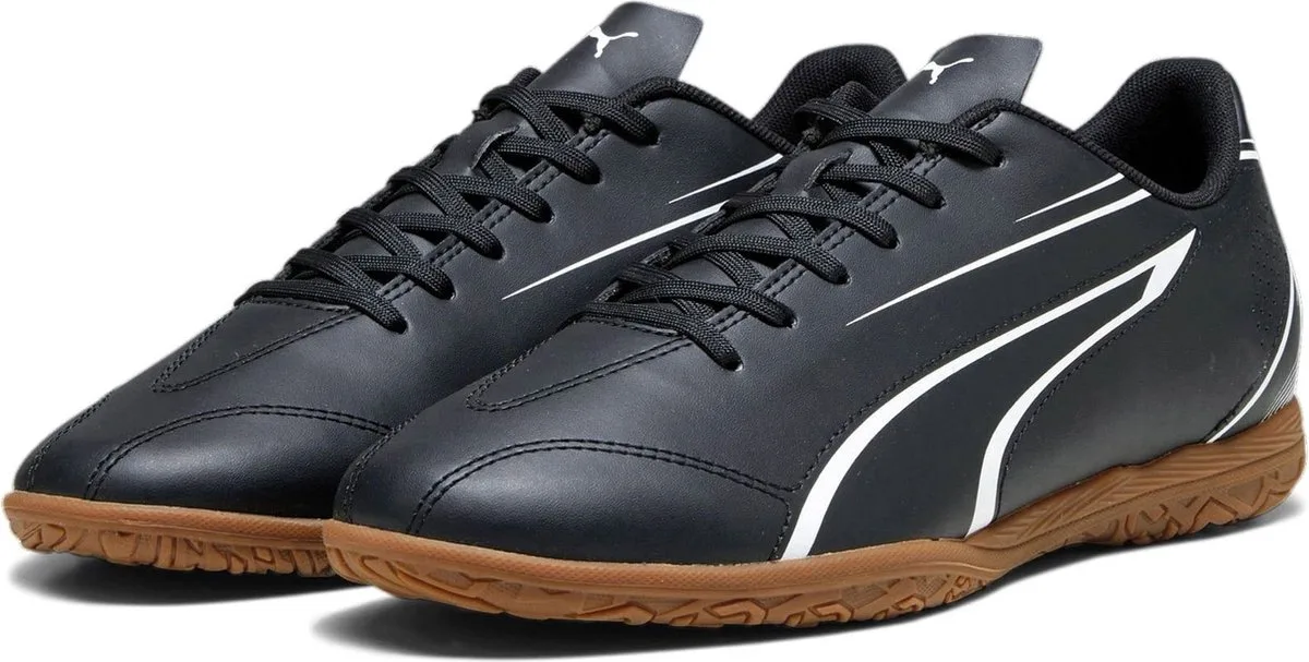 Футбольні бутси Puma шкіра 42,5 чорний коричневий чоловічі