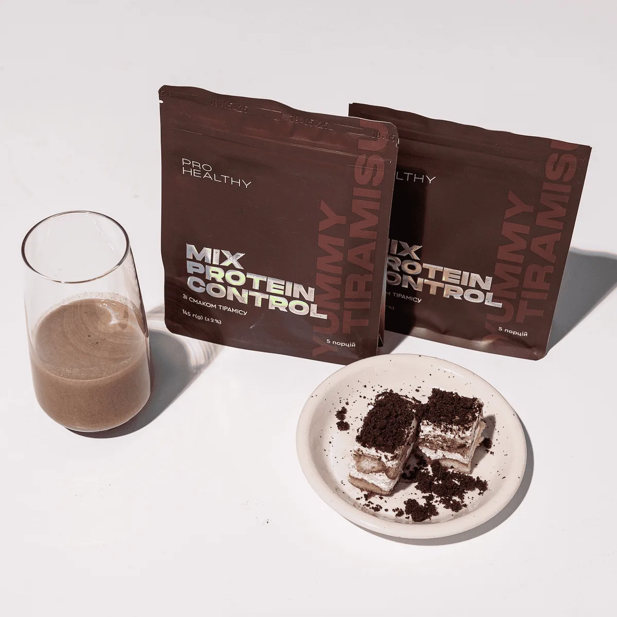 Choice Mix Protein Control Yummy TIRAMISU — низькокалорійний поживний коктейль, 145 г Чойс