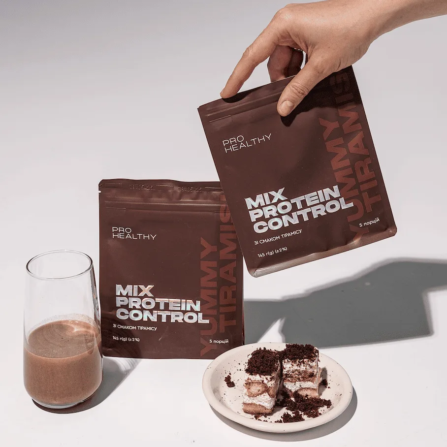 Choice Mix Protein Control Yummy TIRAMISU — низькокалорійний поживний коктейль, 145 г Чойс