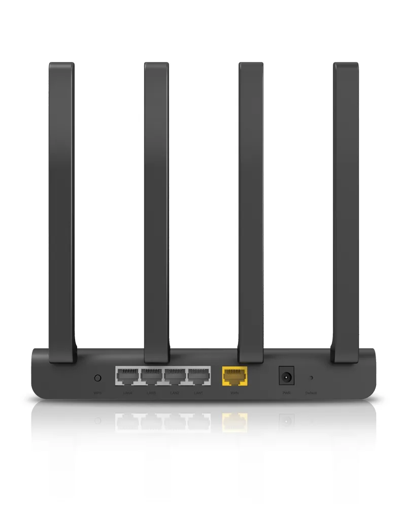 Маршрутизатор Netis WiFi 802.11AC 4 LAN 4 антени чорний