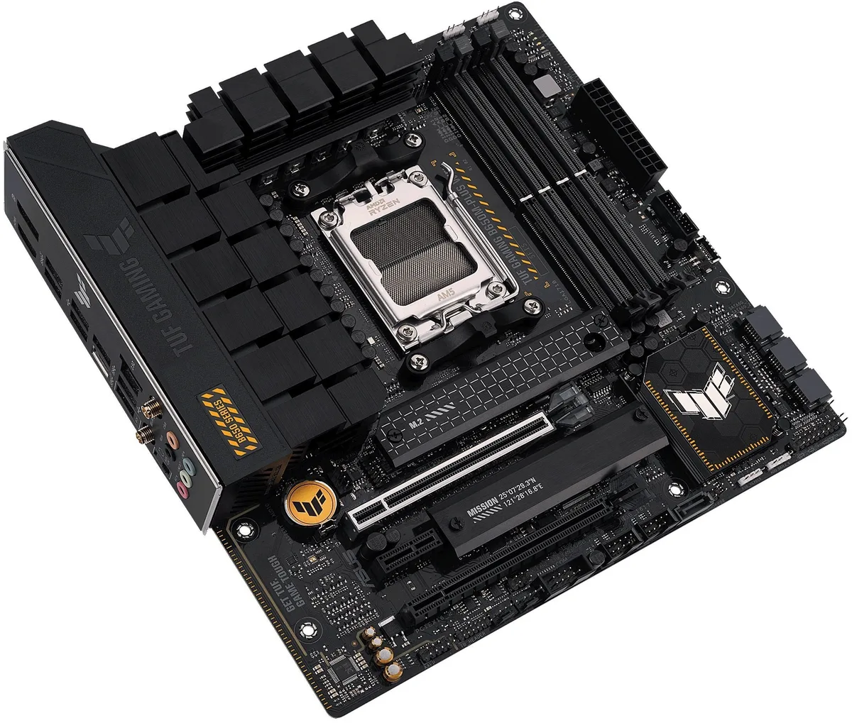 Материнcька плата ASUS TUF GAMING B650M-PLUS WIFI sAM5 B650 4xDDR5 M.2 HDMI DP Wi-Fi BT mATX