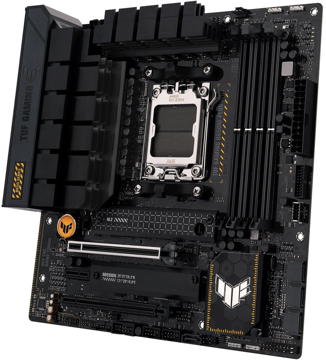 Материнcька плата ASUS TUF GAMING B650M-PLUS WIFI sAM5 B650 4xDDR5 M.2 HDMI DP Wi-Fi BT mATX