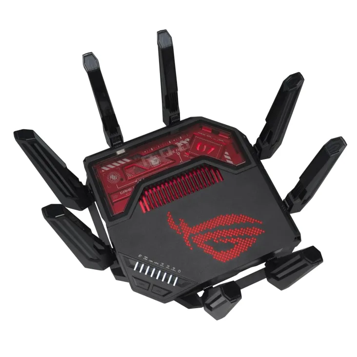 Маршрутизатор ASUS GT-BE19000 BE-19000 1x10GE LAN, 3x2.5GE LAN, 1x10GE WAN/LAN, 1x2.5GE WAN/LAN, 1xUSB3.2, 1xUSB2.0, MESH