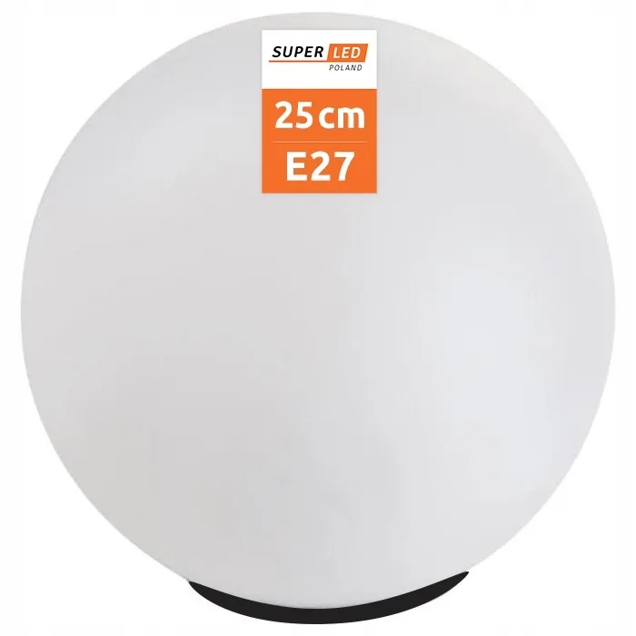 Світильник садовий SuperLED пластиковий 25 см білий 230V