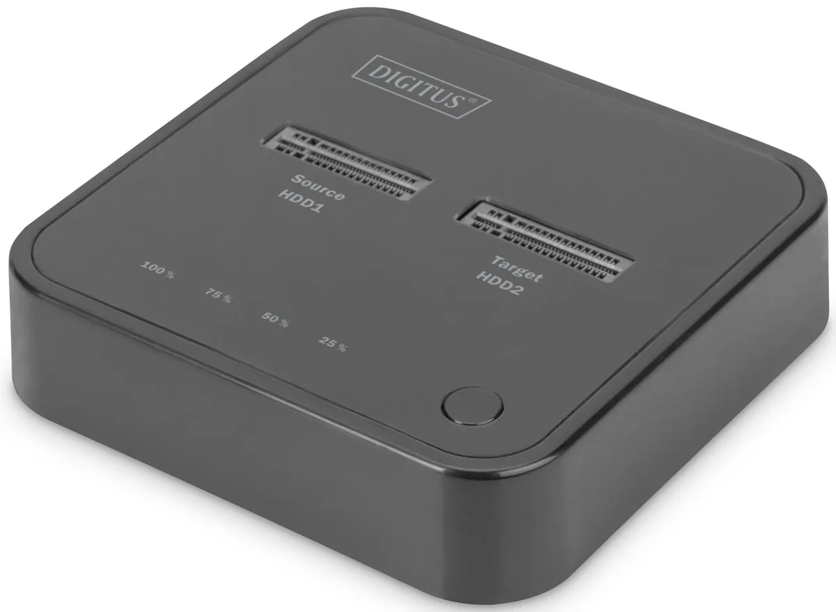 Док-станція DIGITUS Dual M.2 NVMe SSD USB Type-C 3.2 Black