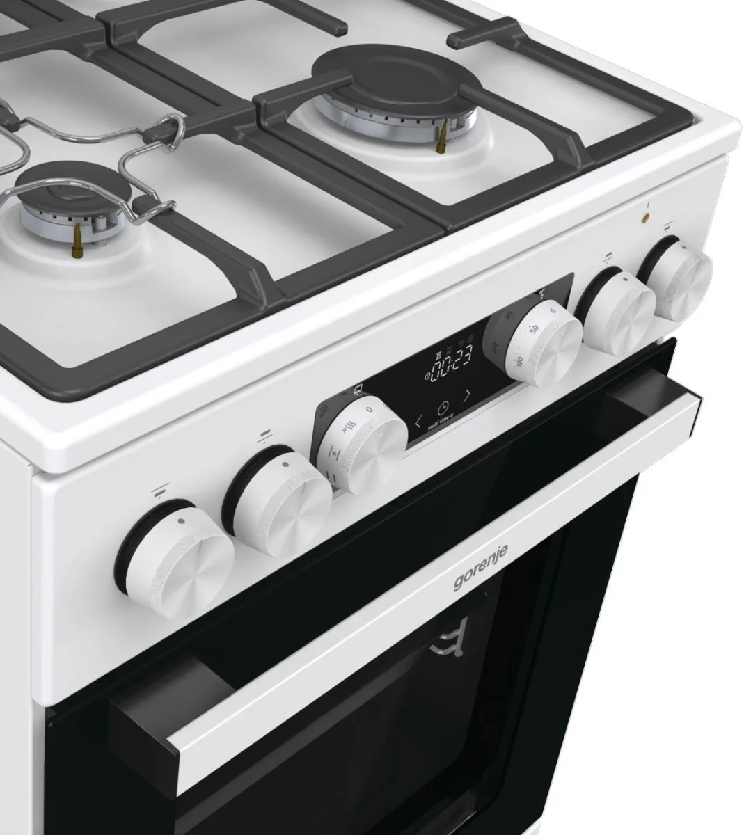 Плита Gorenje комбінована чавунна 50x60 см біла 70 л