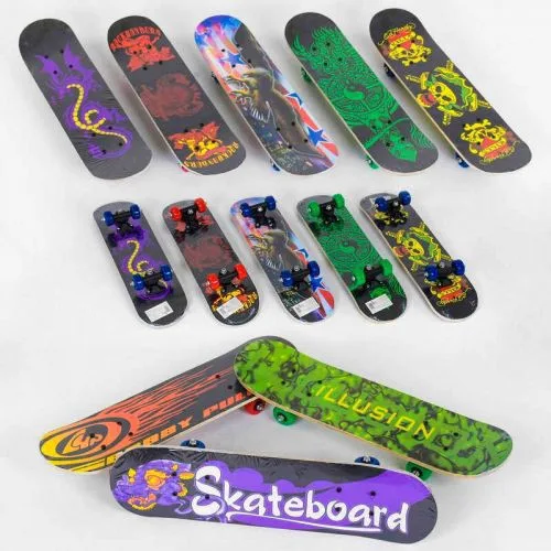 Скейтборд Best Board 60см для трюков и катания на роликах.