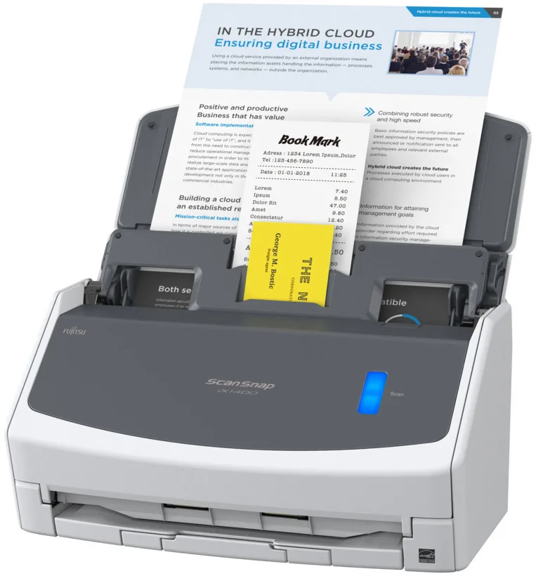 Документ сканер Ricoh A4 протяжний 600x600 USB черный