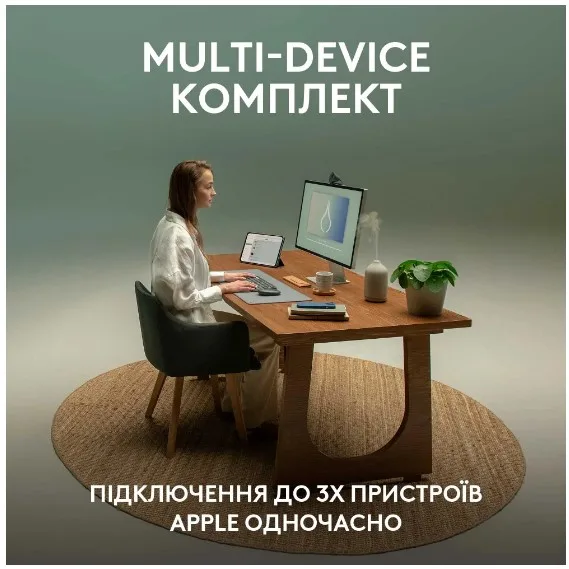 IT набір Logitech бездротовий сірий клавіатура миша 36 місяців автономної роботи