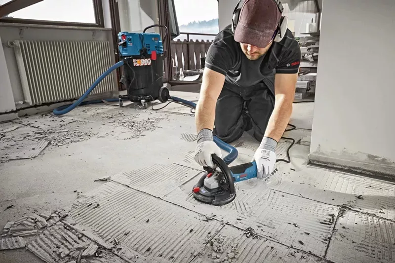 Шліфмашина кутова Bosch Professional 125 мм 1500 Вт для бетону легка бетоношліфувальна машина
