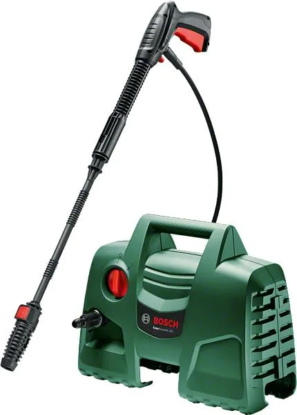 Високонапірна мийка Bosch EasyAquatak 100 з довгим насадкою, 1100 Вт, 100 бар, продуктивність 270 л/год, шланг 3 м, вага 4.6 кг.