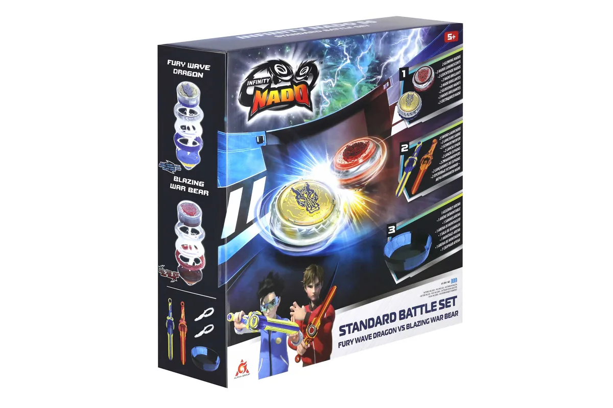 Набір Infinity Nado VI Battle Set Лютий Дракон проти Палаючий Бойовий Ведмідь (Fury Wave Dragon vs Blazing War