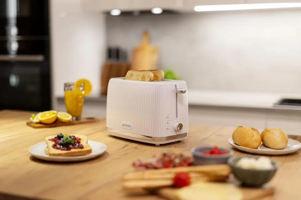 Тостер Gorenje пластик 20,4х24х17,4 см Білий 850 Вт 2 тости 7 режимів обсмажування