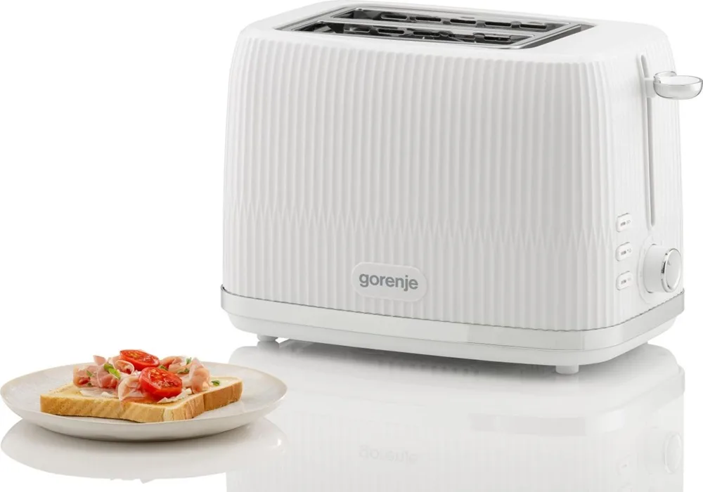 Тостер Gorenje пластик 20,4х24х17,4 см Білий 850 Вт 2 тости 7 режимів обсмажування