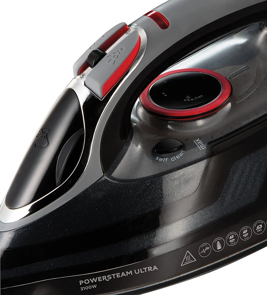 Паровой утюг Russell Hobbs Power Steam Ultra, 3100 Вт, 350 мл, паровой удар 210 г, постоянная подача пара 45 г, керамическая подошва