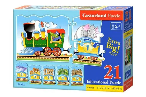 Пазли Castorland Educational Поїзд 21 елемент для дітей від 4 років