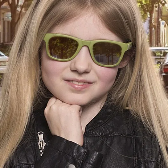 Детские солнцезащитные очки Koolsun Wave, 3-10 лет, хаки.