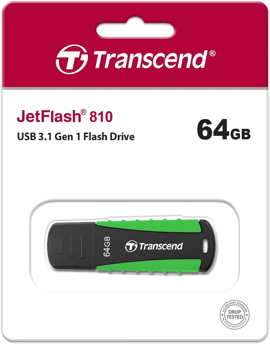 Накопичувач Transcend  64GB USB 3.1 Type-A JetFlash 810 Rugged