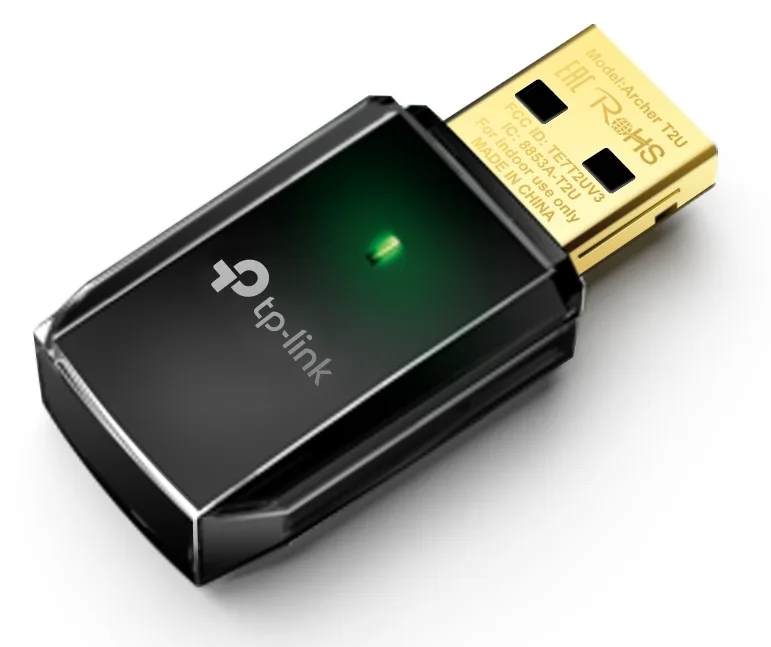 Бездротовий мережевий адаптер TP-Link USB 2 19,7х10,3х4,5 мм Чорний