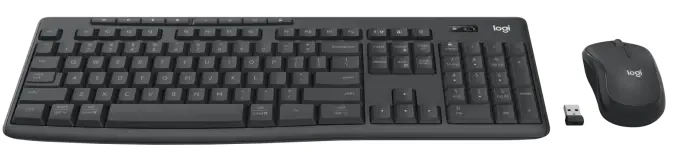 Клавіатура і миша Logitech бездротові Graphite чорні