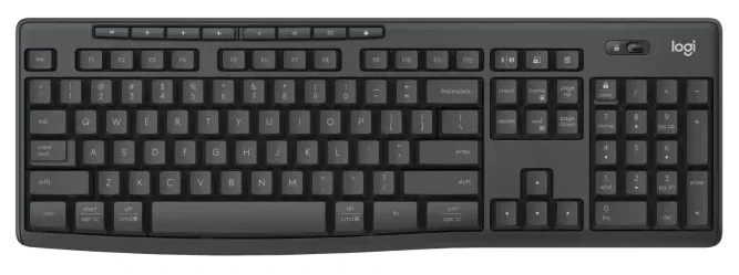 Клавіатура і миша Logitech бездротові Graphite чорні