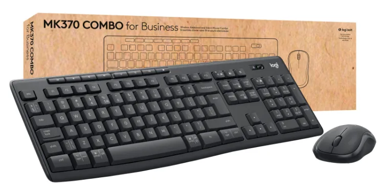 Клавіатура і миша Logitech бездротові Graphite чорні
