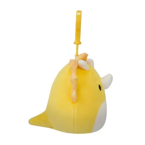 Мягкая игрушка на клипсе Squishmallows Трицератопс 9 см для детей и коллекционеров Мягкая игрушка