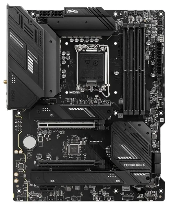 Материнcька плата MSI MAG B760 TOMAHAWK WIFI s1700 B760 4xDDR5 M.2 HDMI DP Wi-Fi BT ATX