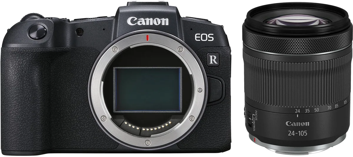 Цифрова камера Canon CMOS 35,9х24 мм 27,1 Мп чорна з об'єктивом RF 24-105 мм f/4-7,1 IS STM