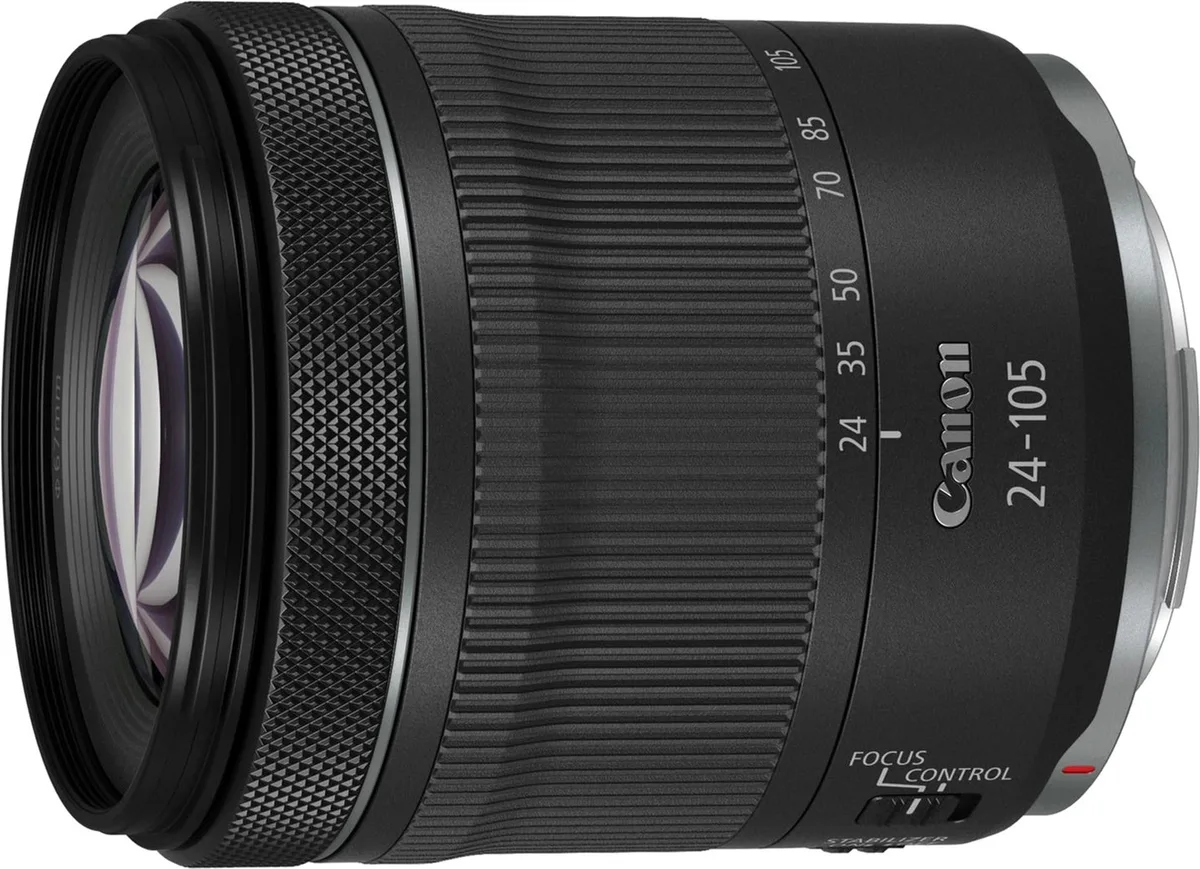 Цифровая камера Canon CMOS 35,9x24 мм 27,1 Мп черная с объективом RF 24-105 мм f/4-7,1 IS STM.
