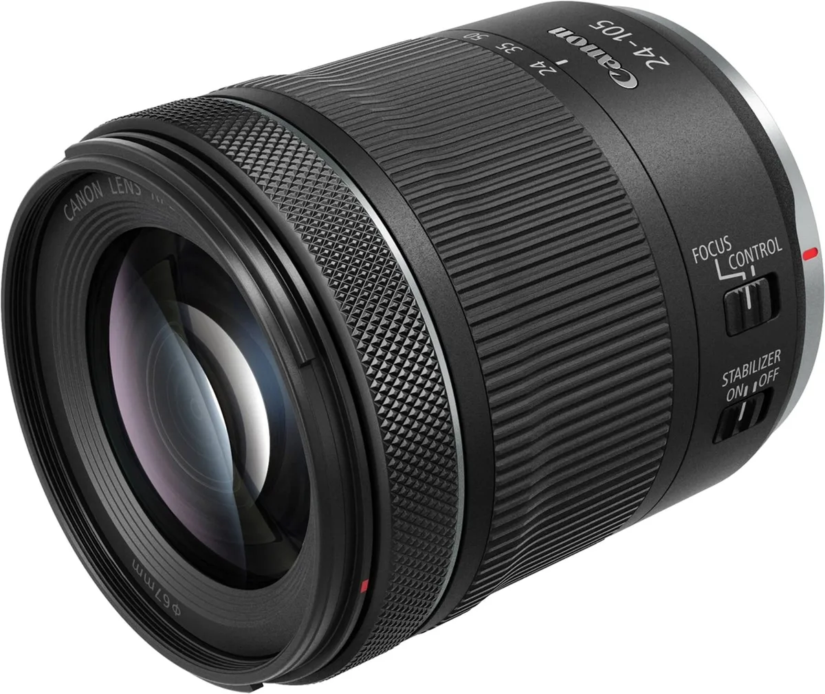 Цифровая камера Canon CMOS 35,9x24 мм 27,1 Мп черная с объективом RF 24-105 мм f/4-7,1 IS STM.